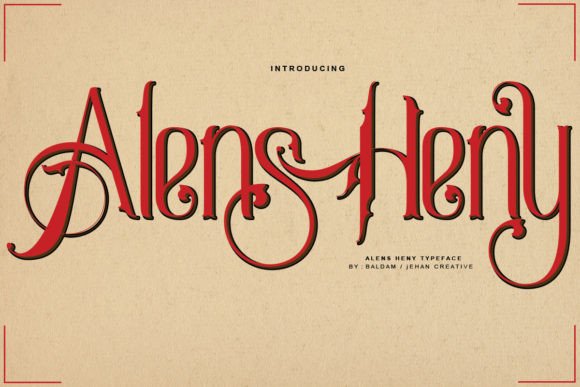 Alens Heny: A Display Font That Elevates Brand Voice