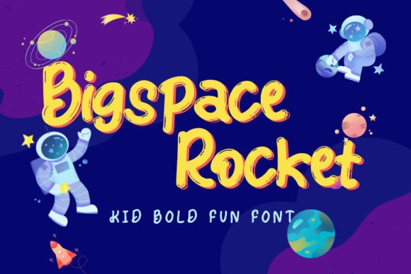 Bigspace Rocket: A Playful Display Font for Handmade Charm