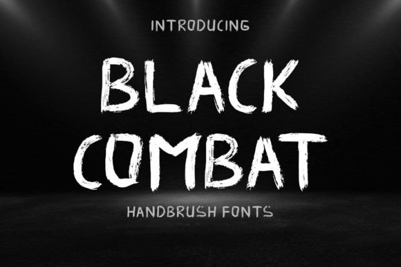 Black Combat: A Display Font That Commands Attention