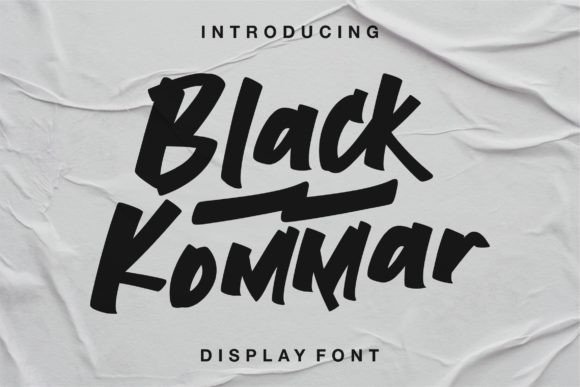 Black Kommar: A Bold Display Font That Earns Its Space