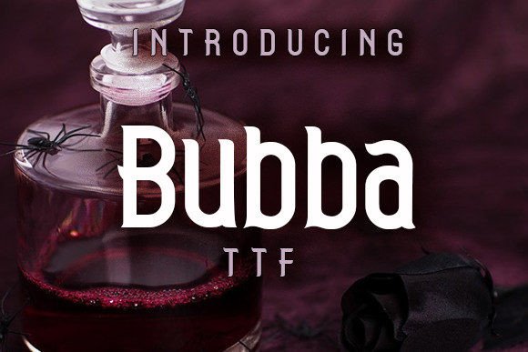 Bubba: A Gothic Display Font That Elevates Handmade Design