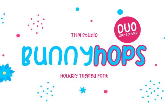 Bunnyhops: A Playful Easter Display Font for Handmade Creators
