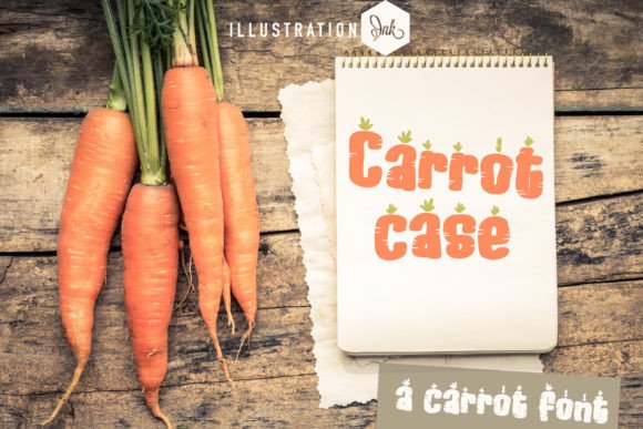 Carrot Case: A Playful Display Font for Handmade Brands