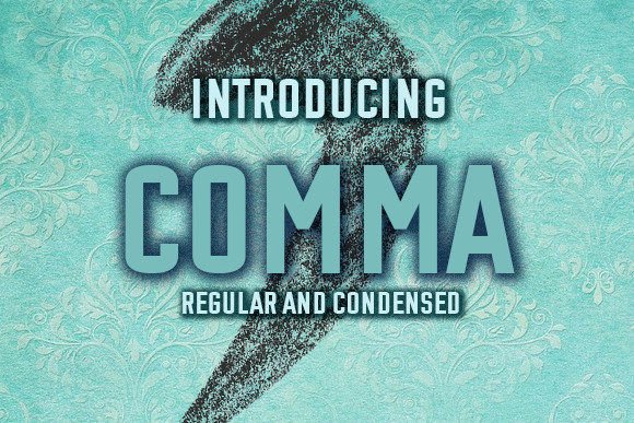 Comma: A Distinctive Display Font for Digital Branding