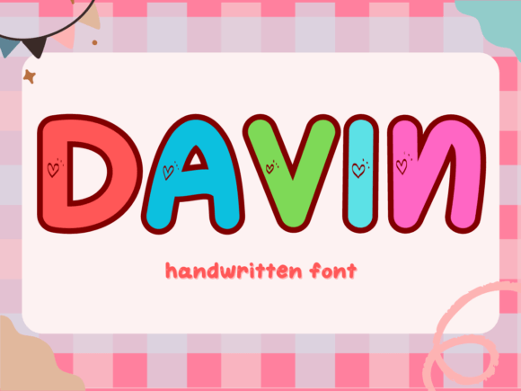 Davin: A Playful Handwritten Display Font That Feels Like a Creative Spark
