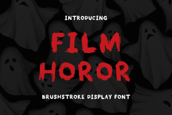 Film Horor: A Display Font That Sets the Editorial Mood