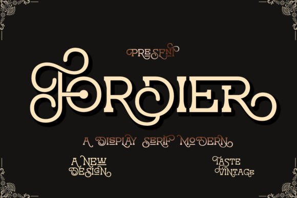 Fordier: A Stylish Serif Display Font for Small Business Branding