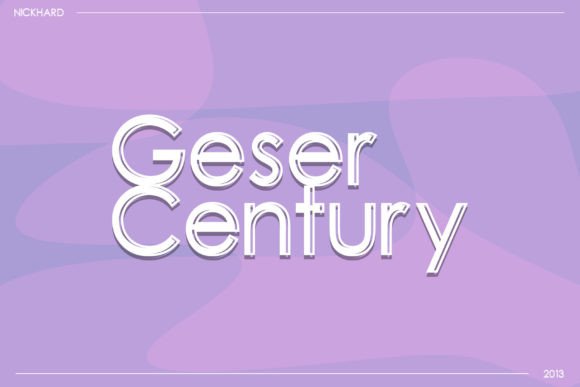 Geser Century: A Display Font That Cuts Through the Scroll