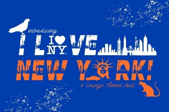 I Love New York Font: Bold, Clear, Instantly Recognizable