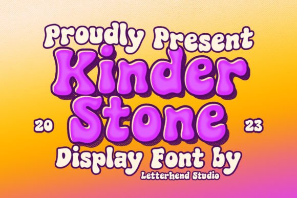 Kinder Stone: A Playful Display Font for Scroll-Stopping Marketing