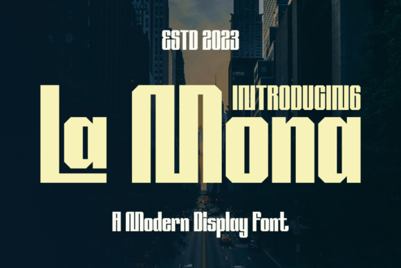 La Mona: A Bold, Authentic Display Font for Real Branding Work