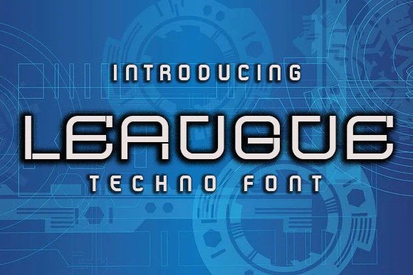 League: A Futuristic Display Font That Commands Attention