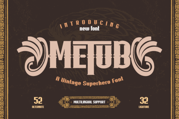 Metub: A Vintage-Modern Display Font That Elevates Handmade Design