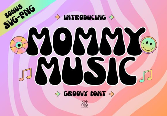 Mommy Music: A Funky Display Font That Finds Its Groove in Real Branding