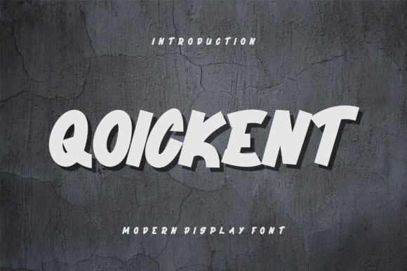 Qoickent: A Modern Display Font for Thoughtful Editorial Moments