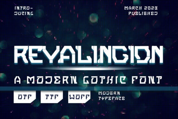 Revalingion: A Futuristic Display Font That Elevates Real Branding