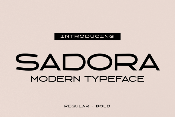 Sadora: A Modern Display Font for Digital Brand Clarity