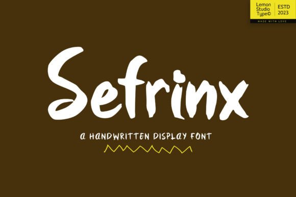 Sefrinx: A Modern Display Font That Feels Human