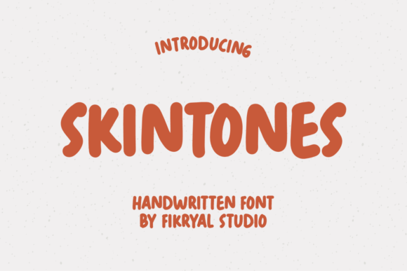 Skintones: A Handwritten Display Font That Elevates Digital Branding