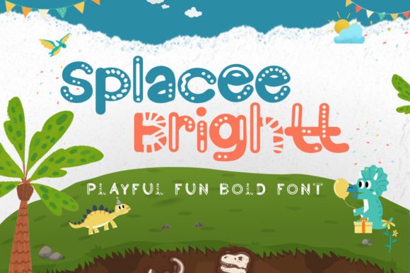 Splacee Brightt: A Playful Display Font for Whimsical Branding
