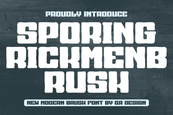 Sporing Rickmen Brush: A Bold, Authentic Display Font for Real Branding
