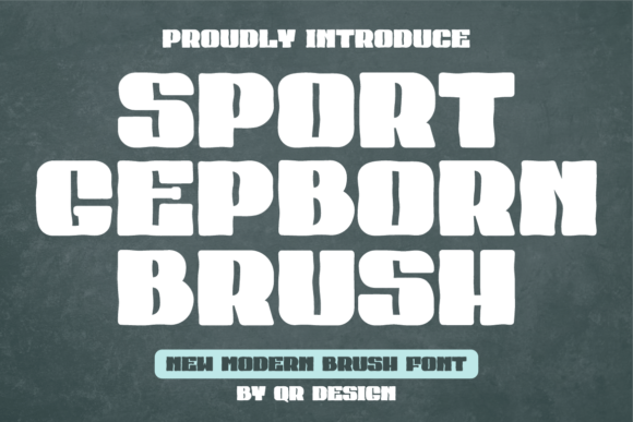 Sport Gepborn Brush: A Bold Display Font for Digital Branding