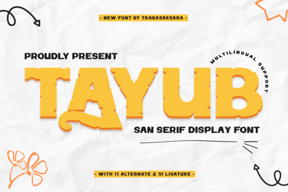 Tayub: A Bold Display Font That Commands Attention Online